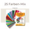 Umschlag-Set, 25 bunte Briefumschläge in 25 unterschiedlichen Farben als Set im Format C8, nassklebend, ideal zum Basteln, zu Weihnachten oder als Geschenkidee