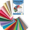 Umschlag-Set, 25 bunte Briefumschläge in 25 unterschiedlichen Farben als Set im Format C8, nassklebend, ideal zum Basteln, zu Weihnachten oder als Geschenkidee