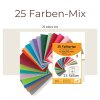 Umschlag-Set, 25 bunte Briefumschläge in 25 unterschiedlichen Farben als Set im Format C8, nassklebend, ideal zum Basteln, zu Weihnachten oder als Geschenkidee