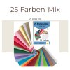 Ensemble denveloppes, 25 enveloppes colorées de 25 couleurs différentes en ensemble au format 110x220 mm, adhésives humides, idéales pour lartisanat, pour Noël ou comme idée cadeau DIN long