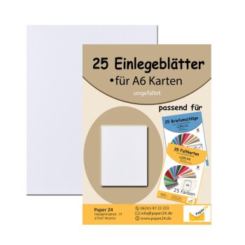 Umschlag-Set, 25 bunte Briefumschläge in 25...