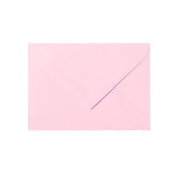 Envelopes 5,51 x 7,48 in in light pink with a triangular flap in 120 g / m²