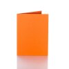 25 Faltkarten 100 x 150 mm /A6  für DIN C6 Briefumschläge in Orange