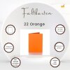 25 Faltkarten 100 x 150 mm /A6  für DIN C6 Briefumschläge in Orange
