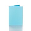 25 Faltkarten 100 x 150 mm /A6  für DIN C6 Briefumschläge in Blau