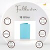 25 Faltkarten 100 x 150 mm /A6  für DIN C6 Briefumschläge in Blau
