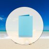 25 Faltkarten 100 x 150 mm /A6  für DIN C6 Briefumschläge in Blau