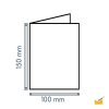 25 Faltkarten 100 x 150 mm /A6  für DIN C6 Briefumschläge in Dunkelgrün