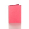25 Faltkarten 100 x 150 mm 240 g/qm für DIN C6 Briefumschläge 09 Pink