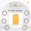 25 Faltkarten 100 x 150 mm 240 g/qm für DIN C6 Briefumschläge 07 Gelb-Orange