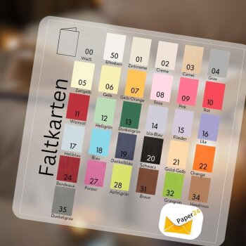 25 Faltkarten 100 x 150 mm 240 g/qm für DIN C6 Briefumschläge 05 Hellgelb