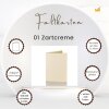 Faltkarten A6 240g/m²  Zartcreme