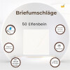 je 25 Briefumschläge 155x155 mm, 120g Elfenbein
