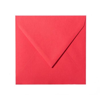 je 25 Briefumschläge 155x155 mm, 120g Rot