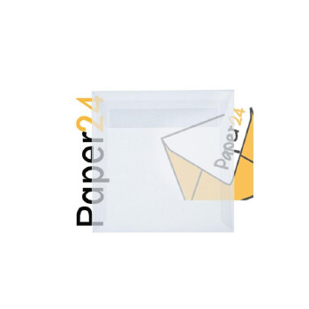 Square envelopes 4,92 x 4,92 in - transparent with...