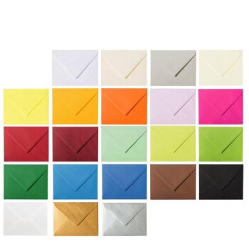 Choix de couleur - Pack 25 enveloppes Mini (52 x 71 mm)...