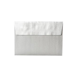 Enveloppes DIN B6 (125 x 176 mm) - argent avec bandes...