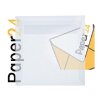 Enveloppes carrées 155 x 155 mm - transparentes avec bandes adhésives