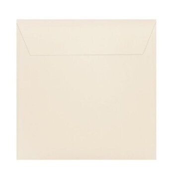 Square envelopes 4,92 x 4,92 in soft cream with adhesive...