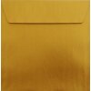 25 Quadratische Briefumschläge Gold Metalic 220 x 220 mm 22 x 22 cm,Querlasche