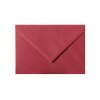 Enveloppes 14x19 cm en rouge vin avec un rabat triangulaire en 120 g / m²