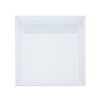 25 Quadratische Briefumschläge mit Haftstreifen 150x150 mm, 15x15 cm in Transparent 100 g/qm