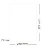 25 Bütten Blätter gerippt,105 g/m², weiß, 210 x 297 mm ohne abgepassten Wasserzeichen Zerkall