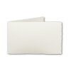 100 Bütten Klappkarten A6 halbmatt,240 g/m², weiß, 105 x 148 mm, querdoppelt