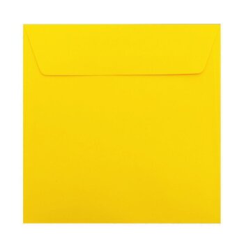 25 Quadratische Briefumschläge 185x185 mm in Sonnen...