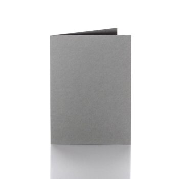 25 tarjetas plegables 10 x 15 cm 240g / m² gris oscuro