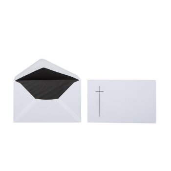 Trauerbriefumschlag 120x191 mm - Kreuz im Schatten...