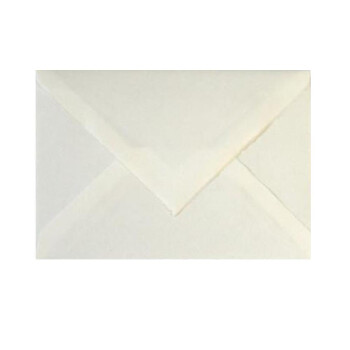 100 Edle Bütten Hüllen DIN C6 114 x 162 mm,105 g/m², in Weiß, halbmatt gerippt