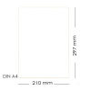 25 Edles Bütten Feinpapier DIN A4, 105 g/m², weiß halbmatt, 210 x 297 mm