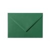 Envelopes 5,51 x 7,48 in in dark green with a triangular flap in 120 g / m²