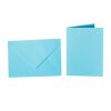 Farbige Briefumschläge C5 + Faltkarten 15x20 cm  Blau