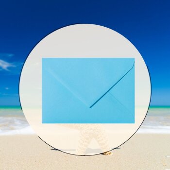 25 envelopes 5,51 x 7,48 in blue