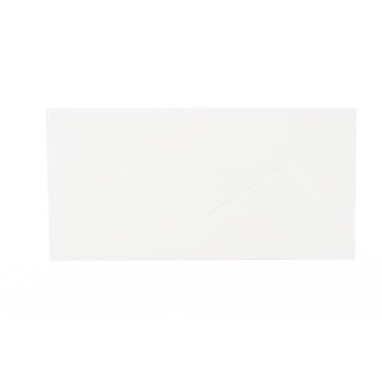 25 envelopes each with triangular flap Din long 4.33 x 8.66 in white