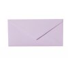 25 enveloppes chacune avec rabat triangulaire Din long 11x22 cm lilas