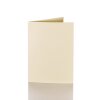 Carte pliante 12x17 cm 240 g / m² 25 pièces en crème délicate