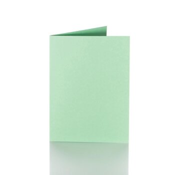 Carte pliante 12x17 cm 240 g / qm 25 pièces en vert clair