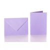 25 coloured envelopes 14x19cm + folded cards 13x18 cm  purple