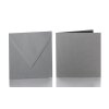 25 enveloppes chacune 155x155 mm + cartes pliantes 150x150 mm gris foncé