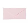 Enveloppes DIN longues - 11x22 cm - rose avec rabat triangulaire