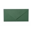 Sobres DIN largos - 11x22 cm - verde oscuro con solapa triangular