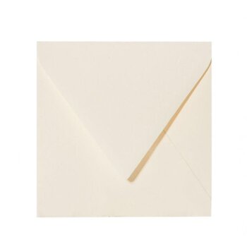 Envelopes 6,10 x 6,10 in in light cream in 120 g / sqm