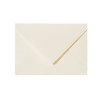 25 enveloppes C8 57x81 mm crème douce
