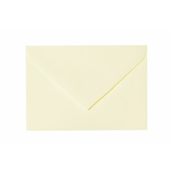 25 enveloppes C8 57x81 mm jaune tendre