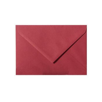 25 enveloppes C8 2,25 x 3,19 in vin rouge