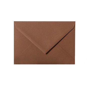 25 enveloppes C8 57x81 mm chocolat