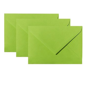 25 enveloppes C8 57x81 mm vert herbe